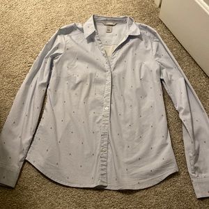 H&M Button Down Shirt w/ Cherries ; Size 10